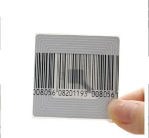 China 8.2MHz Cheapest eas system antenna label, sensor printed label on sale