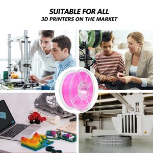 Diameter 1.75mm 3D Printer Rose Pink PETG Filament for Packing Box Size 200*200