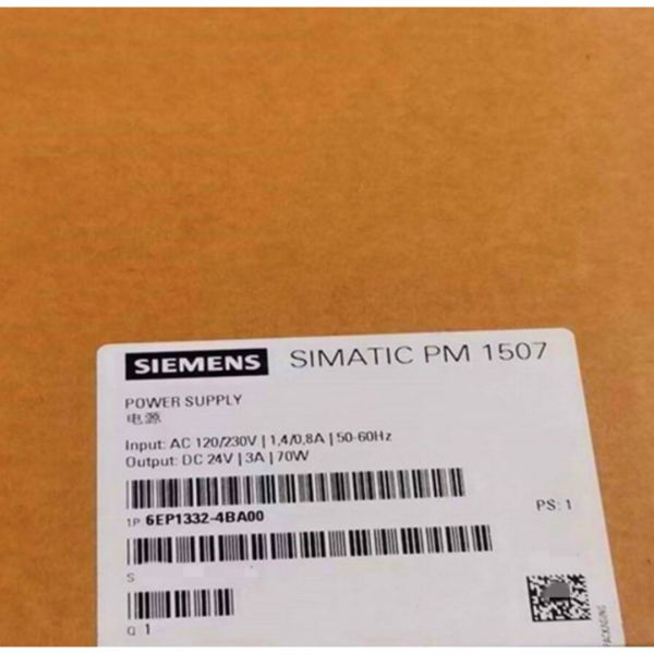 SIEMENS 6EP1332-4BA00 SIMATIC PM 1507 24 V/3 A STABILIZED POWER SUPPLY FOR