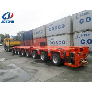 Gooseneck Multi Axis Steering Hydraulic Modular Trailer with Used Bogi Axle