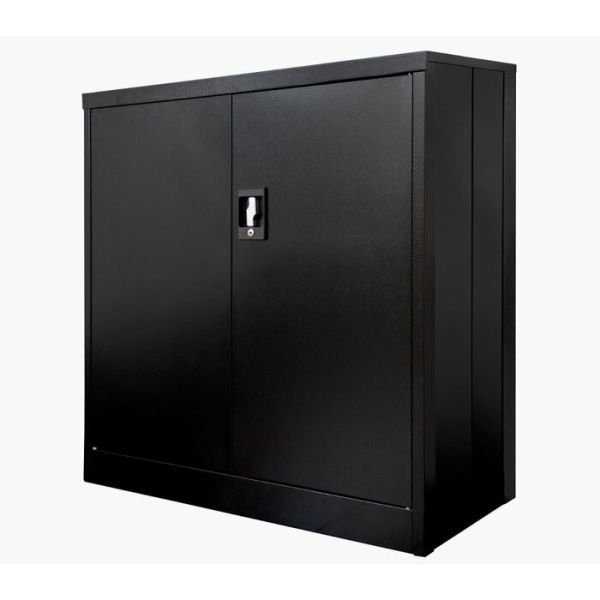 Quality 2 Doors Foldable Metal Storage Shelf Cabient With Recessed Handle wholesale