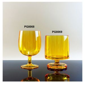 Stackable Reusable Plastic Wine Glasses Customize Logo Personalized Design Cups