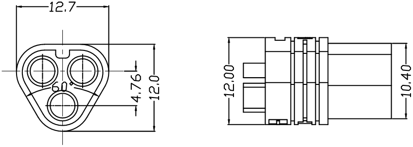 MT60 MT30 Male Female Bullet Connector 3.5mm 3 Pin Pole Power Plug Socket MT60 Connector