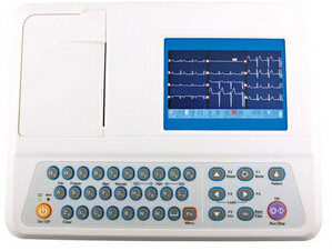 Quality Digital ECG Machine 5 inch ECG Monitoring System with Rechargeable Li-ion Battery wholesale