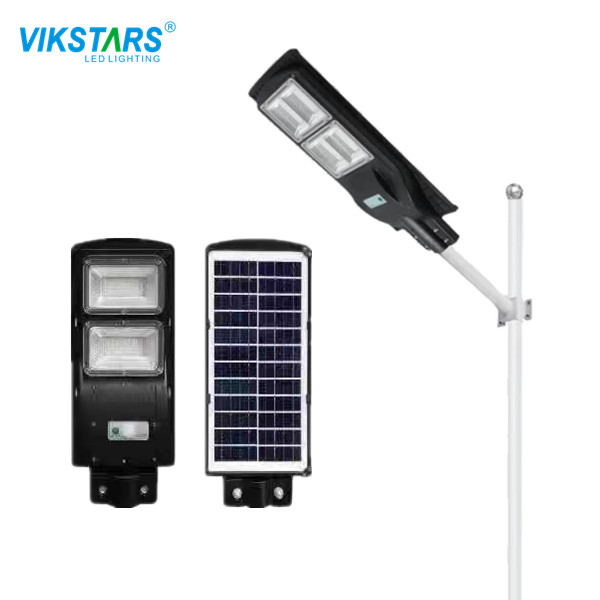 Quality All In One Solar Street Courtyard Light ABS Material With Black Housing wholesale