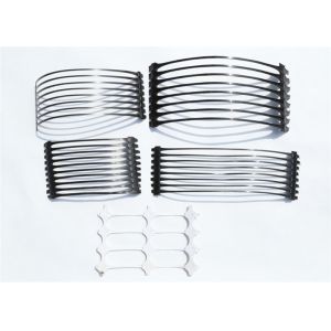 China Retaining Wall Slope Protection 120kn Uniaxial Plastic Geogrid Subgrade Enhancement on sale