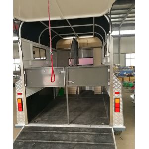 new deluxe double extended horse float straight load float