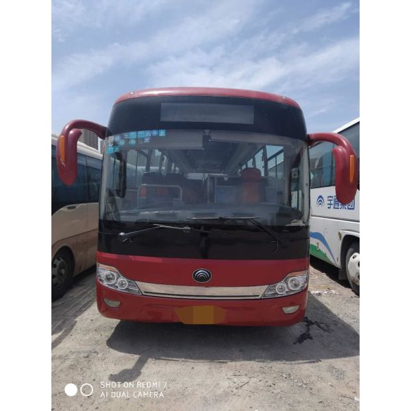 Quality Red Diesel LHD Used Yutong Buses 68 Seats With Manual Transmission wholesale