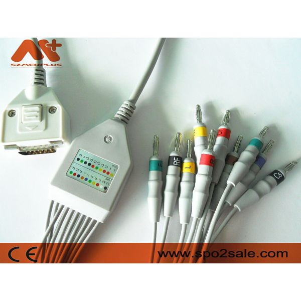 Fukuda ME Compatible Direct-Connect EKG Cable for Cardisuny, KP-500, KP-500D