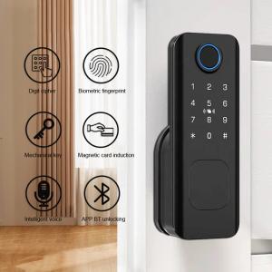 Cheap TTLock Remote Access Door Locks Smart Digital Code Card Fingerprint Keyless Unlock for sale
