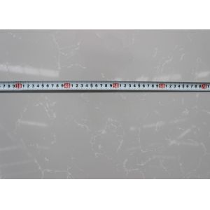 Leathered Grey Quartz Countertop Slabs For Dinner Table Multi - Functional