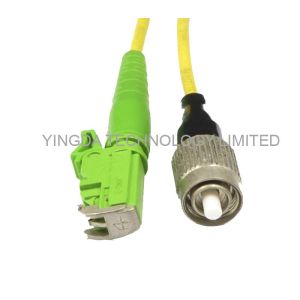 E2000 / APC - FC / UPC SM SX 3.0mm 3M Fiber Optic Patch Cord Yellow LSZH