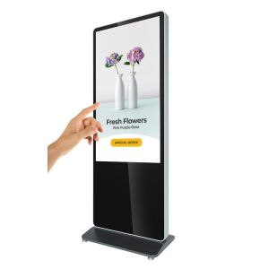 55inch slanted standalone touch screen custom led screen all size hd resolution interactive panel toem display kiosk mon