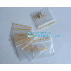 China Plastic Custom Printed k Plastic Bags  Bag For Packing Spare Part, yellow line, red line, red zip, yellow zi on sale