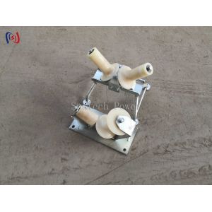 Cable Turning Radius Wire Pulling Rollers V Shaped Nylon Sheave