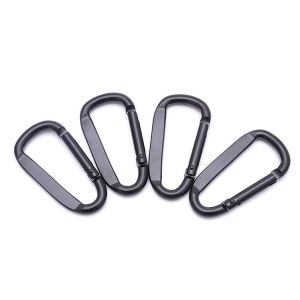 Cheap Shipping Cost Aluminum Flat D Ring Metal Keychain Carabiner Hook Samples US 1/Piece for sale