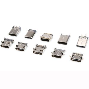 Cheap 24P USB 3.1 Type C Receptacle 24-pin Fast Charging Port Female Socket Jack PCB Connector for sale