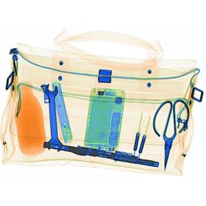 Cheap Security Inspection Multi Energy X Ray Baggage Scanner With Tunnel 6550 CM for sale