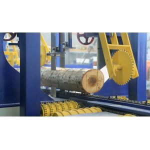 Twin Vertical Band Sawmill Machine,Log Cutting Twin Blade Vertical Saw Machine