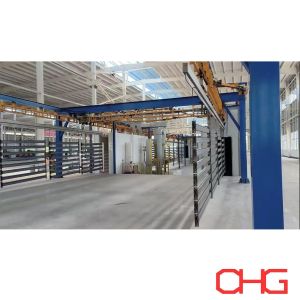 Customized Powder Coating Line for Shelves with Power amp Free Overhead System