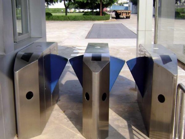 Electric Security Flap Barrier Gate Turnstile Entrance Gates With CE Certification