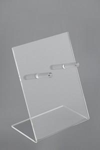 Cheap Transparent Table Top Acrylic Sign Holder , clear plastic sign holders for sale