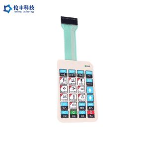 Polyester LED Membrane Switch , Metal Dome Membrane Switch Keyboard
