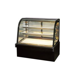 Sliding Glass Marble Base Cake Display Chiller With Heater Defrost