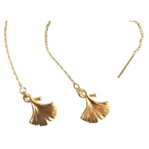 China Japan Imported High Quality Silver And 14K Gold Allergy Free Earring Studs Simple Long Earrings on sale