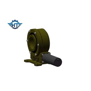 VE5 Single Axis Slew Drive Gearbox With Envelope Worm And Electrical Motor For