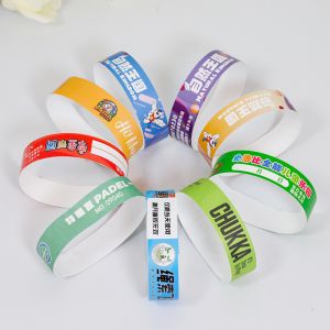 Custom Events Paper Wristband With Bar Code Numbered Waterproof Pool Event