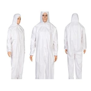 China Good Air Permeability Waterproof Disposable Coveralls White CE FDA Approved on sale