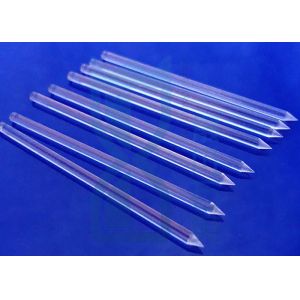 Cone Shape End Clear Fused Quartz Rod For Heating