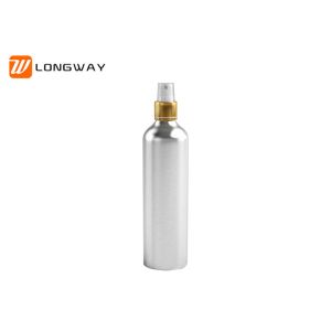 matte or glossy aluminum cosmetic containers 250ml bottle with spray head