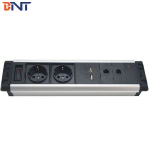 new design with double EU standard power tabletop mount socket