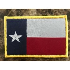 Cheap Hook Iron On Backing Patch Texas Lonestar State Full CLR 3x2&quot; Embroidered Patch for sale