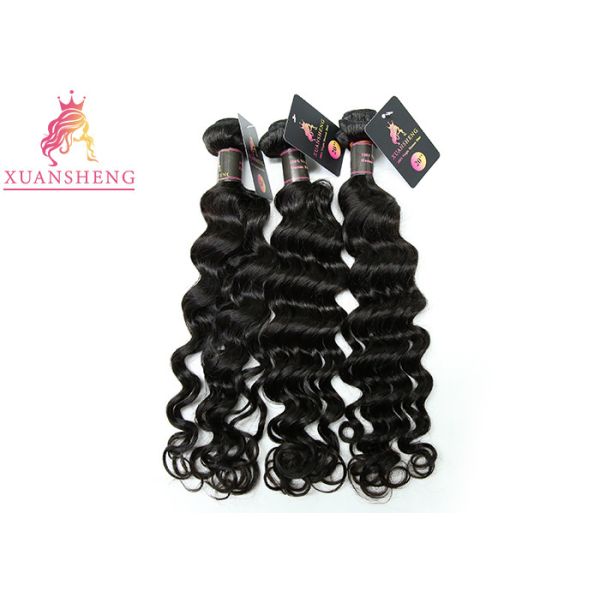 Quality Raw Virgin Peruvian Human Hair No Shedding Loose Wave Extensions wholesale