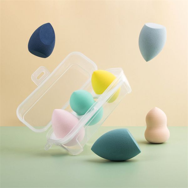 OEM 4PCS Makeup Sponge Set Multi Colored Beauty Blender Sponge