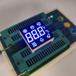 Customized blue 3-digit 7-segment refrigerator controller