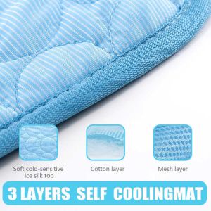 Summer Cooling Latex Pet Mat PVC and Nylon Cat and Dog Sleeping Bed with Ice