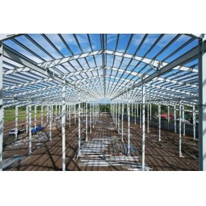 Round Bar Brace Steel Structure Warehouse with Q345 Steel Grade and ASTM