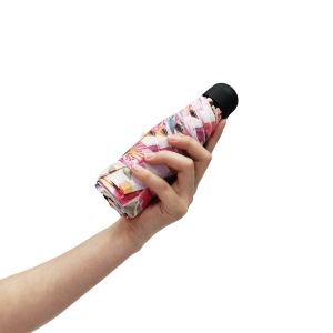 China Mini Five Folding Umbrella 21 Inch 6 Ribs Picnic Equipment on sale