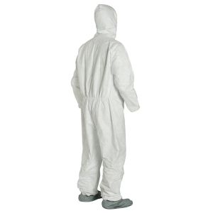 Disposable Heavy Duty Breathable Coverall, Disposable Coverall is Hooded with