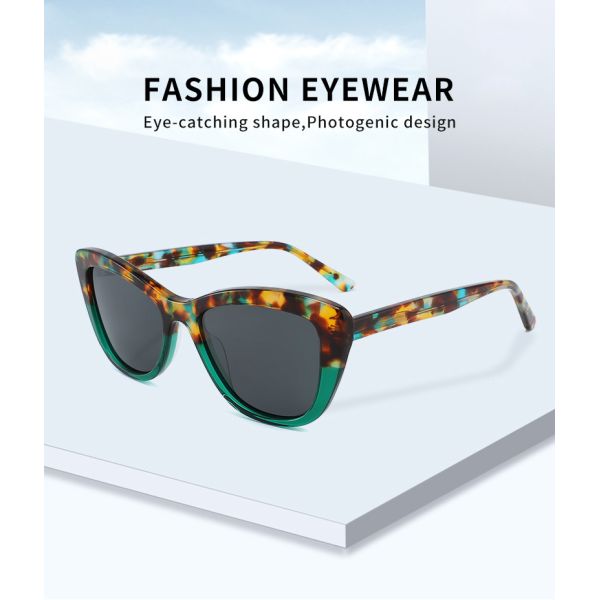 Sunny Days Acetate Frame Sunglasses Cat Eye Designer Stylish Style For Women Men