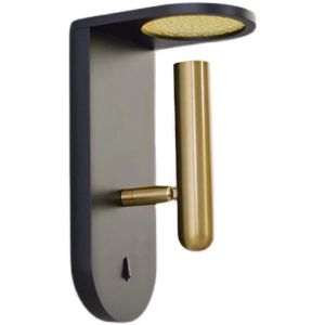 With wall lights adjustable angle bedside reading light bed hotel headboard wall