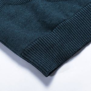 Custom Logo Round Neck Knit Pullover Sweater Customizable Plain long Sleeve