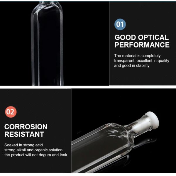 Customized ODM Support High Purity Lab Micro Quartz Cuvette with 1mm Pathlength