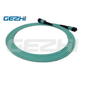 MPO OM3 MTP/MPO 12 Strand Multimode Fiber Optic Cable Patch Cord