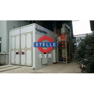 Cheap Screw Sandblasting Process Room / Abrasive Blast Room Volatge Customized for sale