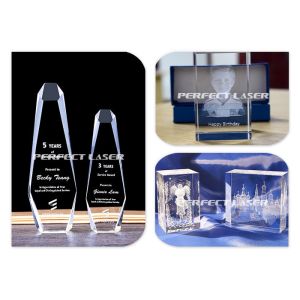 Crystal Cube Color 3D Laser Engraved Machine Glass Block 3d Laser Engraving